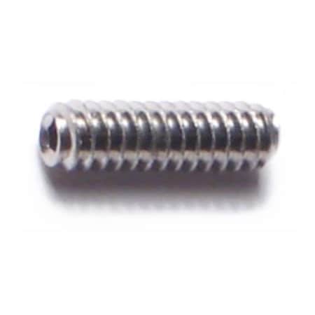 Midwest Fastener #4-40 x 3/16" 18-8 Stainless Steel Coarse Thread Hex Socket Headless Set Screws 20PK 79221